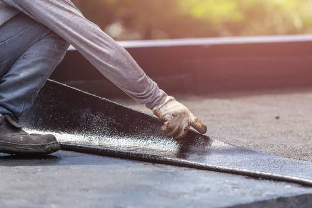 Professional Vapor Barrier Installation technician working in Fishers, NY